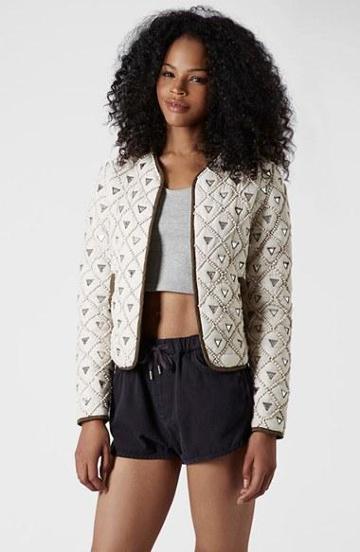 Topshop Embellished Jacket