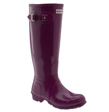 Hunter 'Original Tall' High Gloss Rain Boot (Women) Womens High Gloss Violet Size 6 M
