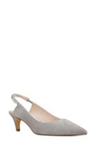 Women's Nine West Quassin Slingback Pump M - Grey