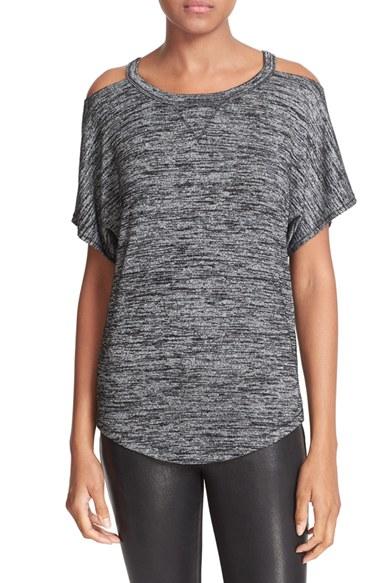 Women's Rag & Bone/jean Cold Shoulder Tee - Black