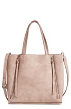 Chelsea28 Leigh Convertible Zipper Faux Leather Tote - Pink