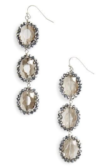 Women's Panacea Smoky Crystal Drop Earrings