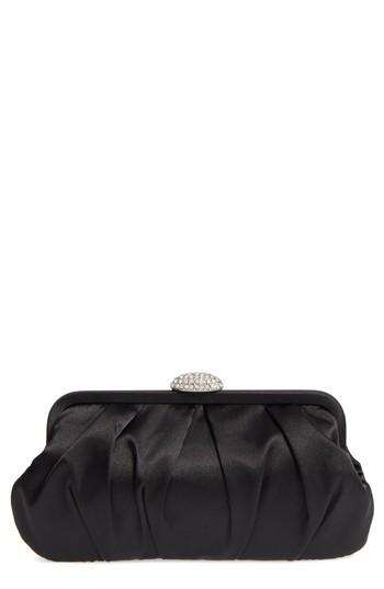 Nina Concord Pleated Satin Frame Clutch -