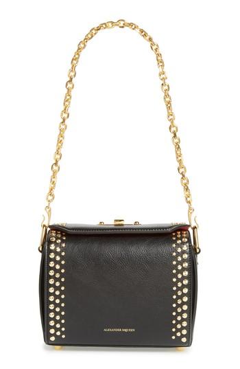 Alexander Mcqueen Box Bag 19 Studded Leather Bag - Black