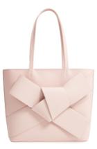 Ted Baker London Giant Knot Leather Shopper - Pink