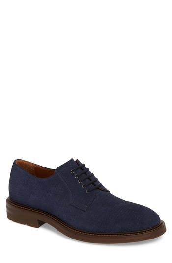Men's Aquatalia Roberto Embossed Weatherproof Oxford M - Blue