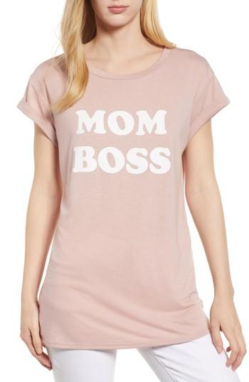 Women's Caslon Off-duty Tired As A Mother Tee - Pink