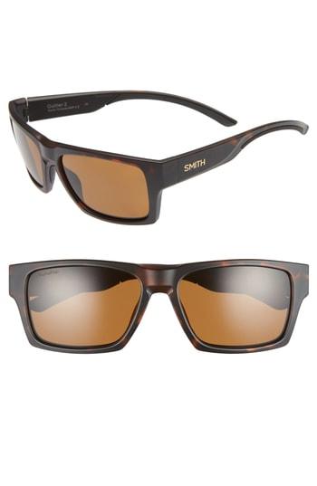 Women's Smith Outlier 2 57mm Chromapop(tm) Square Sunglasses - Matte Tortoise