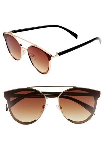 Women's Bp. 58mm Aviator Sunglasses - Black/ Gold