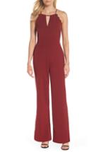 Women's Vince Camuto Satin Detail Crepe Jumpsuit