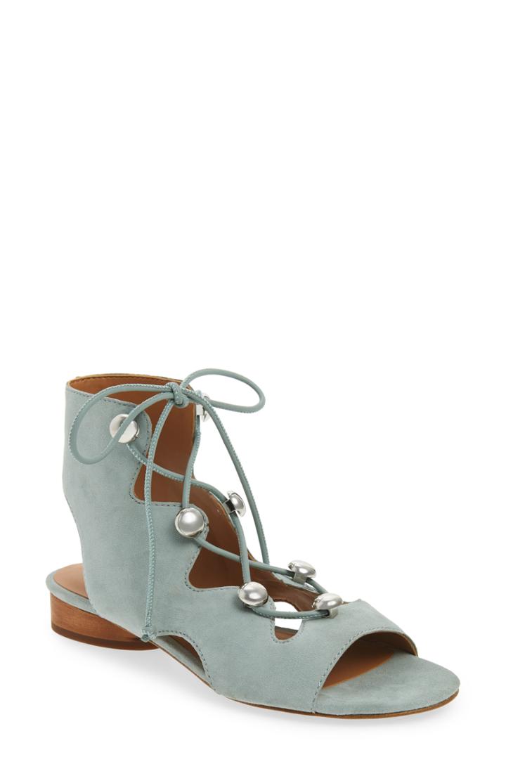 Women's Rebecca Minkoff Kyla Ghillie Sandal .5 M - Brown