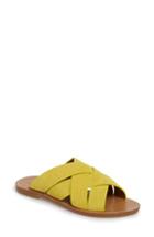 Women's Marc Fisher D Raida Slide Sandal, Size 8.5 M - Yellow