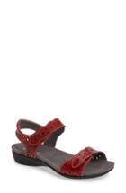 Women's Romika 'tahiti 03' Quarter Strap Sandal -5.5us / 36eu - Red