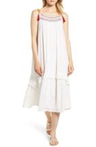 Women's Velvet By Graham & Spencer Embroidered Gauze Midi Dress