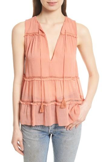 Women's Alice + Olivia Massie Boho Blouse - Pink