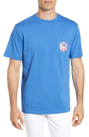 Men's Vineyard Vines Regatta Crest Pocket T-shirt - Blue