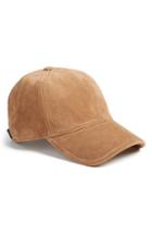 Women's Rag & Bone Marilyn Suede Baseball Cap - Brown