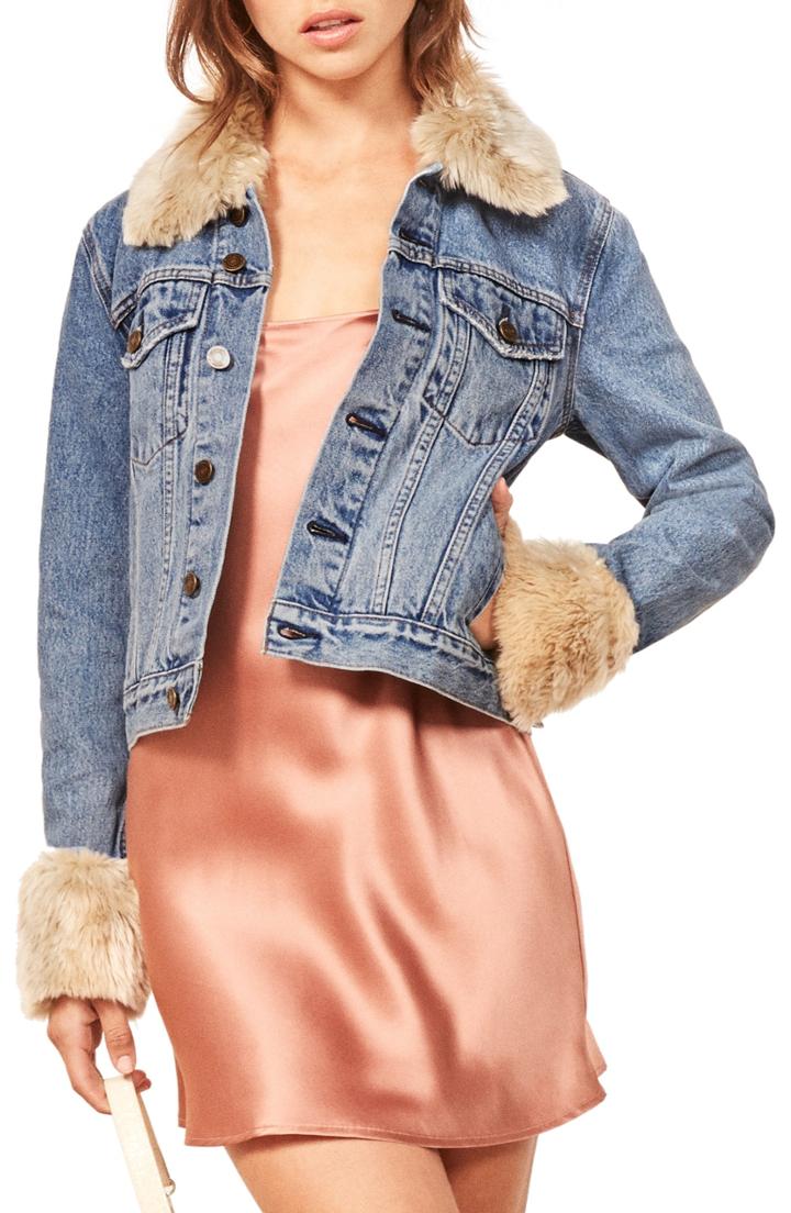 Women's Cupcakes And Cashmere Cropped Knit Moto Jacket - White