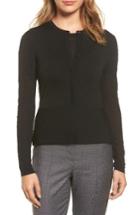 Women's Boss Faithe Dot Jacquard Cardigan - Black