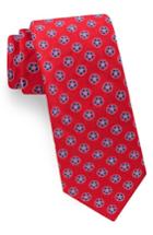 Men's Ted Baker London Lifesaver Medallion Silk Tie, Size - Red