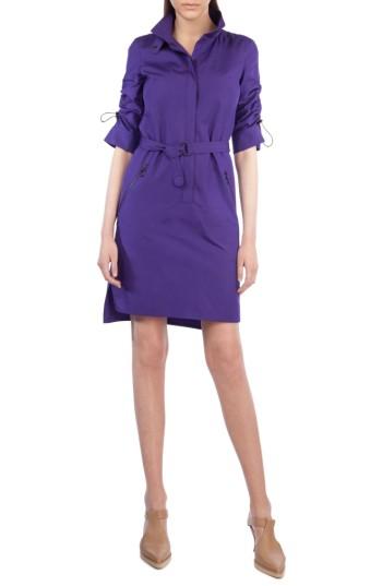 Women's Akris Punto Quadrant Circle Shirtdress - Purple