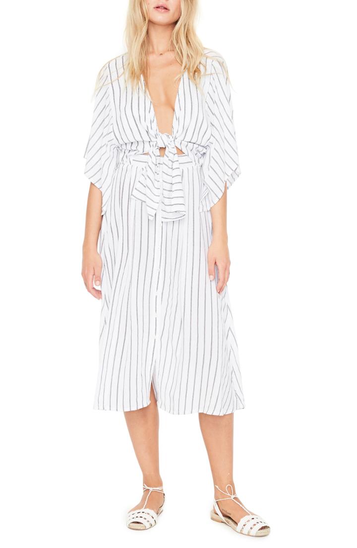 Women's Faithfull The Brand Massimo Stripe Midi Dress