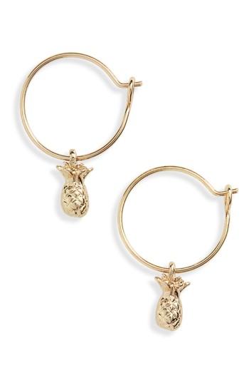 Women's Topshop Pineapple Hoop Earrings