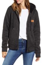 Women's Rip Curl Full Moon Zip Front Hoodie - Black