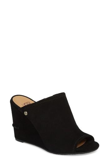 Women's Ugg Lively Wedge Slide Sandal M - Black