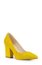 Women's Nine West Scheila Pointy Toe Pump M - Yellow