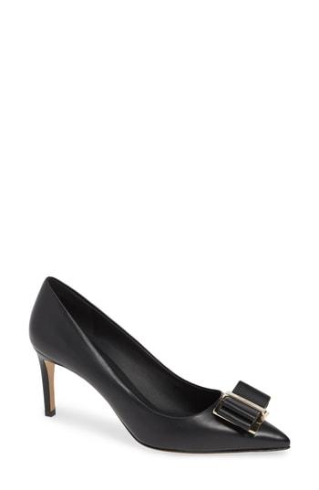 Women's Salvatore Ferragamo Zeri Pointy Toe Pump C - Black