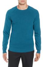 Men's Cutter & Buck Lakemont Mixed Stitch Crewneck Sweater - Blue
