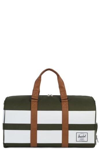 Men's Herschel Supply Co. Novel Rugby Stripe Duffel - Green