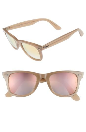Women's Ray-ban 50mm Wayfarer Ease Gradient Mirrored Sunglasses -
