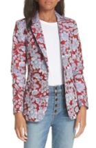 Women's Alice + Olivia Macey Notch Collar Fitted Blazer - Red