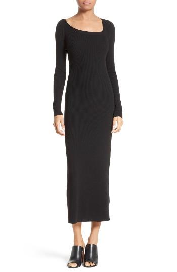 Women's A.l.c. Brynn Merino Wool Blend Midi Dress - Black