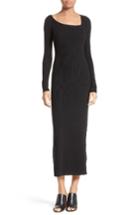 Women's A.l.c. Brynn Merino Wool Blend Midi Dress - Black