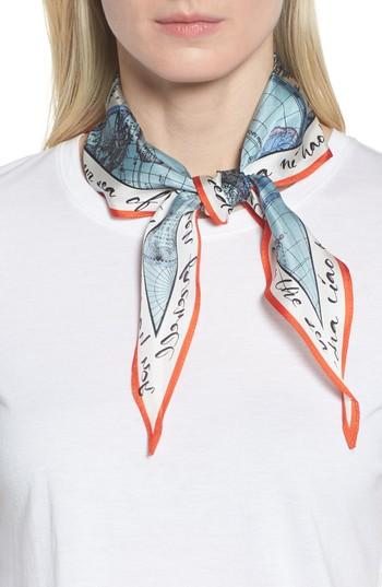 Women's Vince Camuto You Had Me At Ahoy Kite Silk Scarf, Size - Blue