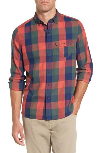 Men's Michael Bastian Trim Fit Plaid Sport Shirt - Blue