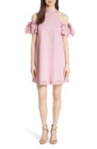 Women's Ted Baker London Semarra Embroidered Cold Shoulder Dress - Pink