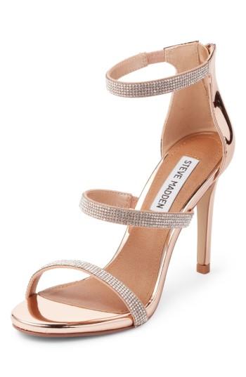 Women's Steve Madden Smokin Sandal .5 M - Metallic