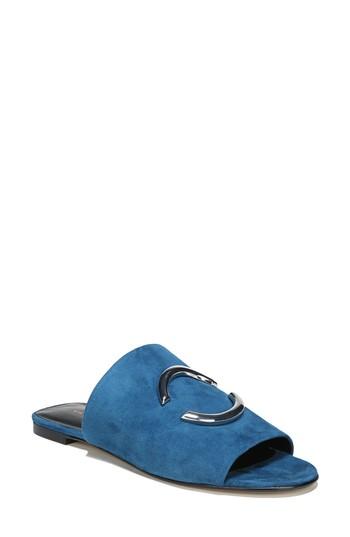 Women's Via Spiga Helena Slide Sandal .5 M - Blue/green