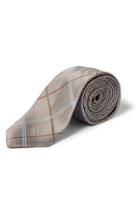 Men's Topman Plaid Tie, Size - Grey