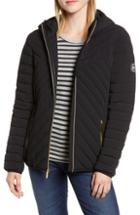 Women's Barbour Berneray Faux Fur Trim Quilted Jacket Us / 16 Uk - Blue