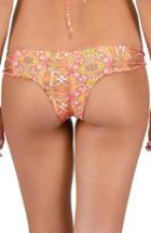 Women's Volcom Just Add Water Cheeky Bikini Bottoms - Orange