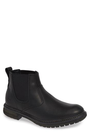 Men's Timberland Logan Bay Water Resistant Chelsea Boot M - Black