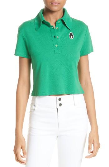 Women's Alice + Olivia Erma Crop Polo