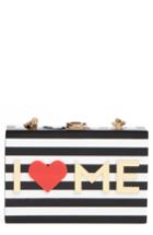 Milly I Heart Me Box Clutch - Black