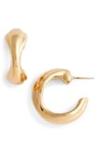 Women's Simon Sebbag Mini Curved Vermeil Hoop Earrings