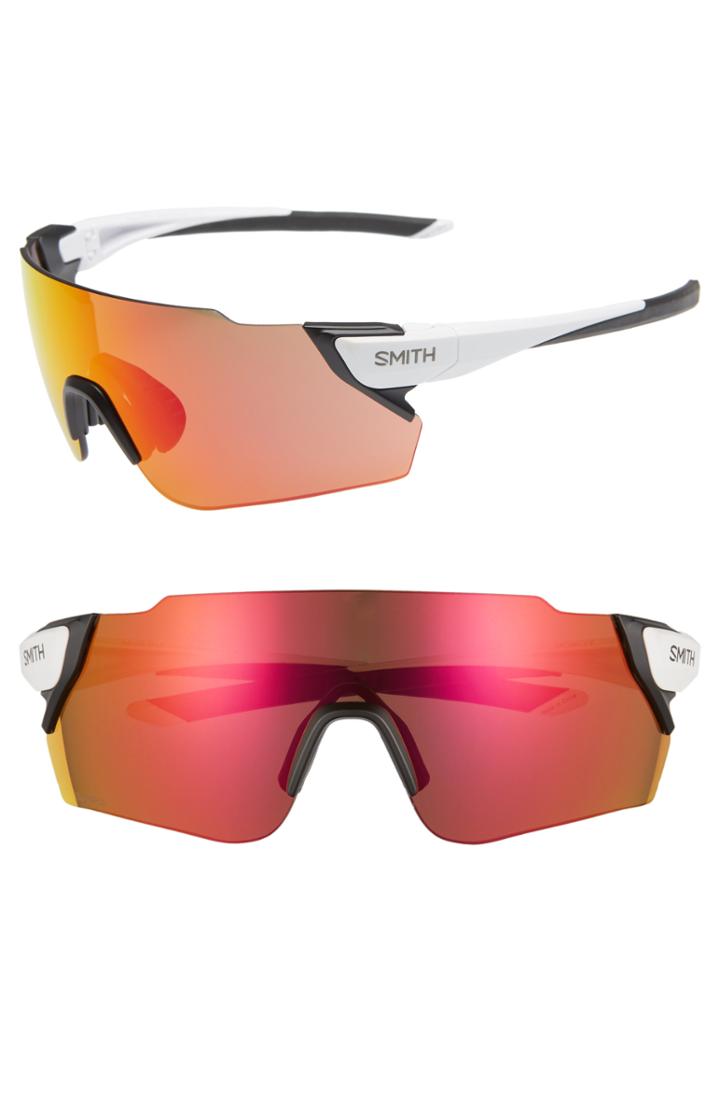 Men's Smith Attack Max 130mm Chromapop(tm) Shield Sunglasses - Matte White